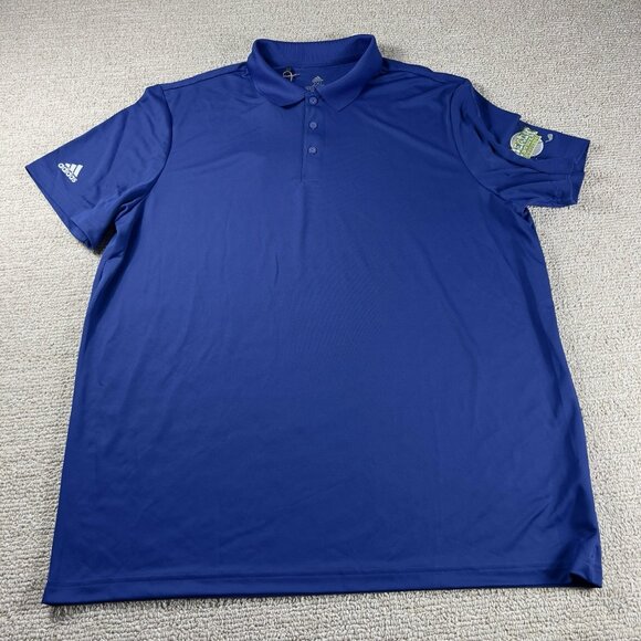 adidas Other - Adidas Golf Peach Bowl Challenge Short Sleeve Polo Shirt Blue Men’s Size XXL